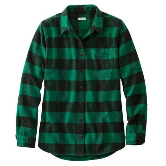L.L. Bean Tops - L.L. Bean Organic Flannel Shirt, XS